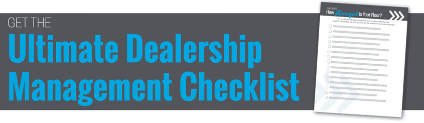 Ultimate Dealership Management Checklist